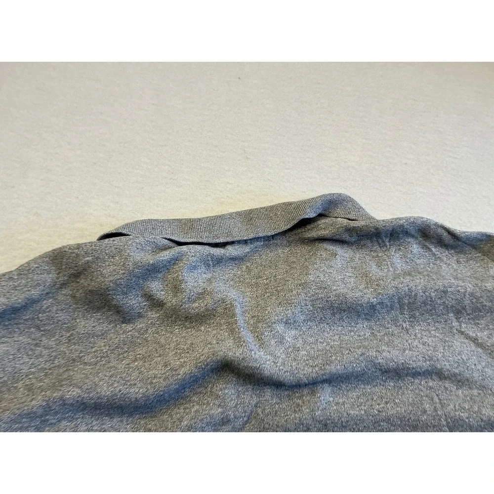 Polo Ralph Lauren Vintage Polo Shirt Gray Custom Fit Large Cotton Short Sleeve